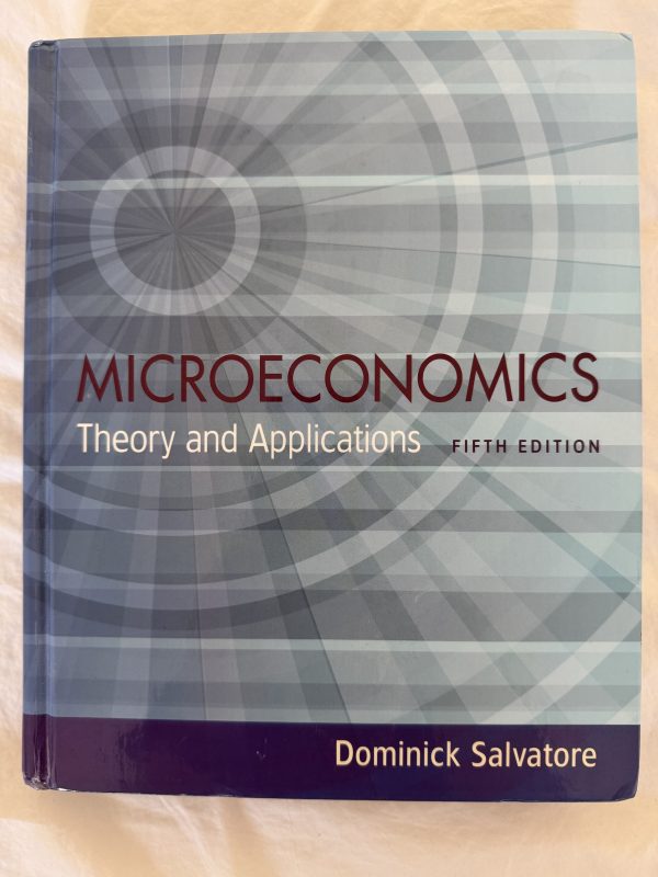 Microeconomics - Theory and Applications by Dominick Salvatore (5th ed)