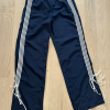 Navy Track Pants with Side Stripes