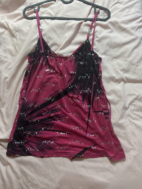 Y2K pink and black tank top - Image 3