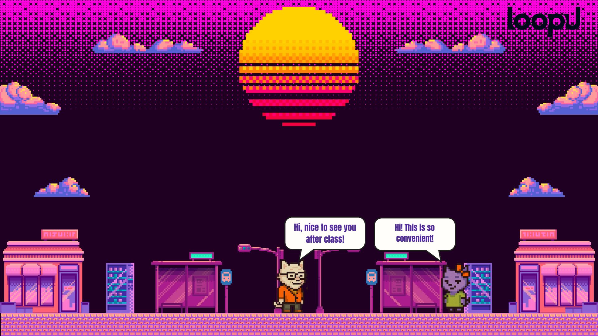 Purple Pixel Illustration Game Presentation